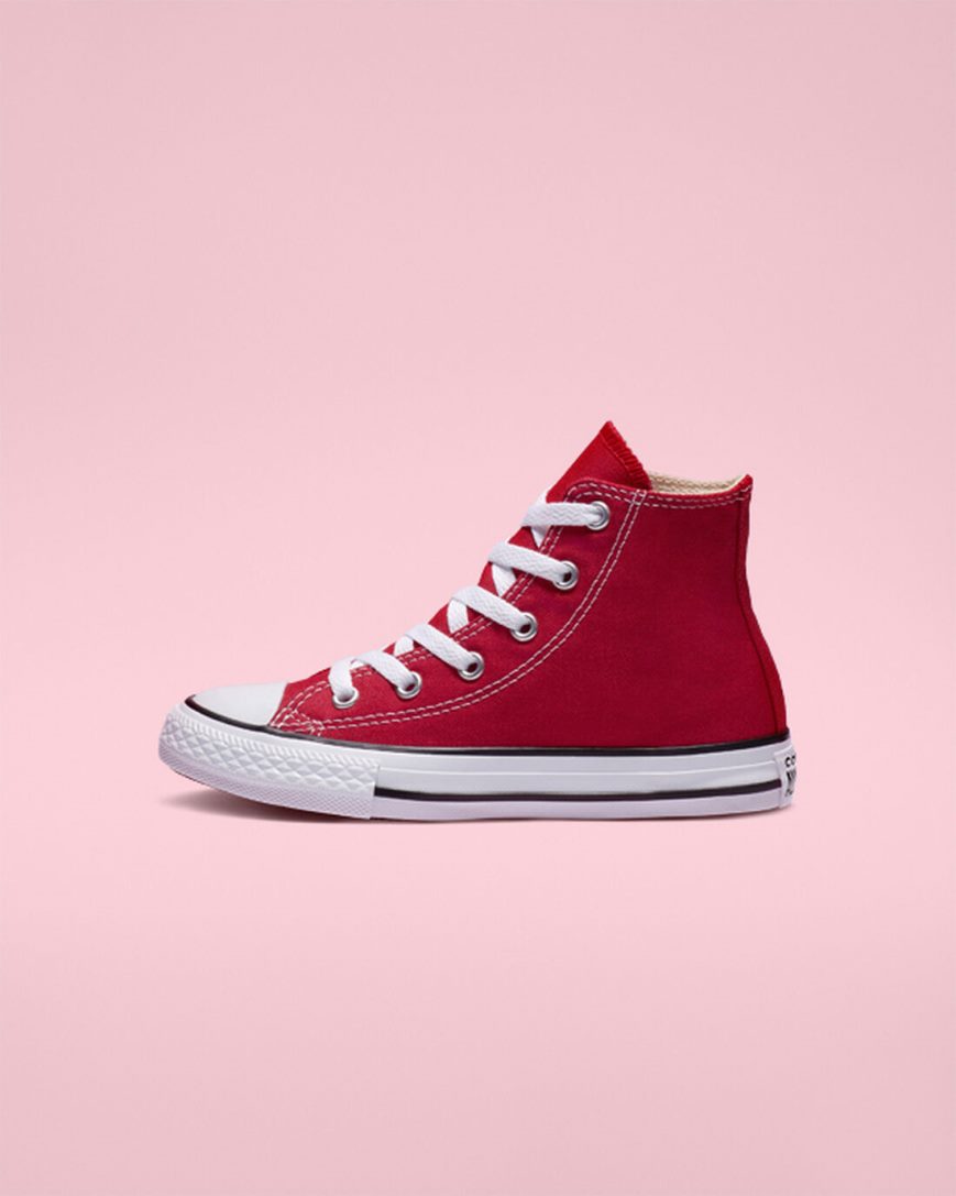 Zapatillas Altas Converse Chuck Taylor All Star Classic Niña Rojas | PE 74P085